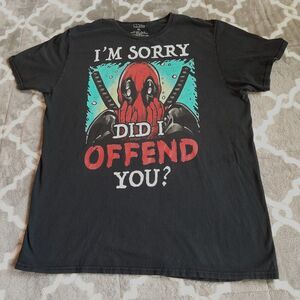 Spider Man Marvel Comic T-Shirt Black Size XL